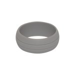 Double Debossed Silicone Rings - Natural Selection - Grey 9