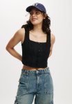 Cotton On Corset Cami - Black