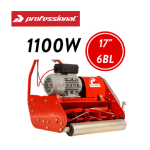 Professional Cylinder Lawn Mower 17 1100W 6 Blade