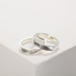 CAS102699 - Fingerprint Sterling Silver Ring.