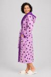 Ladies Plush Hooded Coral Fleece Luxury Winter Gown