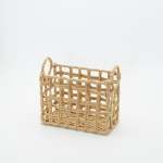 Rectangular Paper Rope Woven Basket - Small 20 X 10 X 15CM