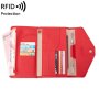 1655 Rfid Anti-magnetic Anti-theft Passport Bag Document Bag Card Bag Red