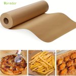 1 Roll Unbleached Parchment Paper For Baking 30.48CM Baking Paper Non-stick Parchment Paper Roll For Baking Cooking Grilling Air