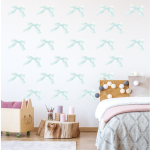 Blue Bow Wall Stickers