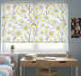 White Window Blind With Classic Daisy Design