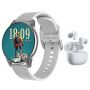 Men's Classic Smartwatch & Bluetooth Earbuds Set 1.52 Round Fitnesswatch