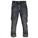 Torn Patch Detail Jeans - Denim Blue XL