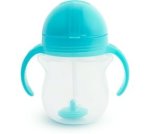 Munchkin Any Angle Click Lock Weighted Straw Trainer Cup 207ML Blue