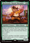 Rocksteady Mutant Marauder Teenage Mutant Ninja Turtles Commander - Damaged Foil
