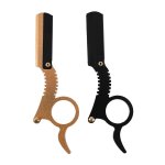 Straight Edge Barber Razor Haircut Beard Eyebrow Shaving Tool Manual Depilation Razor Hairdresser Trimming Blades