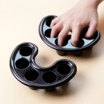 2 Pcs Nail Art Tips Hand Soak Bowl Tray Manicure Soaking Remover Tool For Nail Art