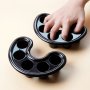 2 Pcs Nail Art Tips Hand Soak Bowl Tray Manicure Soaking Remover Tool For Nail Art