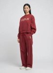 Large Font Wine Red Sweatshirt - XL Red