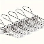 Value Pack 20PCS Stainless Steel Clothes Pins Durable Clothes Pegs Multi-purpose Metal Wire Utility Clips For Laundry Home Kitch