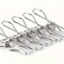 Value Pack 20PCS Stainless Steel Clothes Pins Durable Clothes Pegs Multi-purpose Metal Wire Utility Clips For Laundry Home Kitchen Outdoor Travel Office