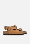 PoP Candy Twin Buckle Strap Sandals - Tan