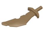 Parts Weapon - Sword Scimitar With Nicks 60752 - Dark Tan