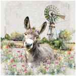 Tear Resistant Deco Print Donkeys