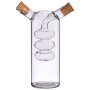 2-IN-1 Double Layer Bottle Sauce Oil Vinegar Glass Bottle
