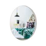Birch Round Frameless Mirror Five Sizes - Set Of Four S m l xl