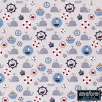 Printed Tton Nautical 15526 061