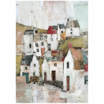 Tear Resistant Deco Print Coastal Village