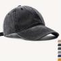 Vintage Washed Cotton Baseball Cap With Metal Buckle - Fashionable Trucker Hat
