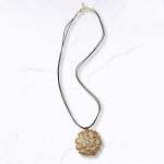 Giant Multi Heart Disc Necklace - Gold Free