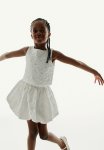 Bubble-hem Skirt - White