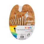 Paint Brushes & Palette Artist Set Pack Of 6