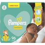 Pampers New Baby Dry Nappies Jumbo Pack Size 1 96'S
