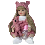 Soft Silicone Reborn Baby Girl Lifelike Realistic Doll - 55CM