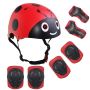 Adjustable Kids Toddler Helmet Outdoor Sports Protective Gear Set - 7 Pieces