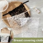 3PCS Solid Color Detachable Floral Lace Bra Pads Semi-sheer Anti-peeping Elegant Bra Pads Women's Lingerie & Underwear Accessori