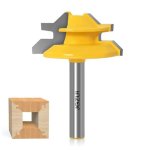 45 Degree Lock Miter Router Bit 1 4 Inch Shank.woodworking Tools Joint Router Bitswood Milling Cutter Glue Joint Tools Set 1 4IN