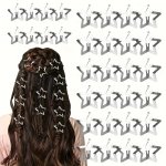 20 50 100PCS Slivery Y2K Star Hair Clips For Girls Alloy Snap Hairpins Barrettes Hair Styling Hair Accessories