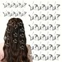 20/50/100PCS Slivery Y2K Star Hair Clips For Girls Alloy Snap Hairpins Barrettes Hair Styling Hair Accessories