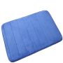 2-PACK Blue Non-slip Absorbent Memory Foam Bathroom Bath Rug