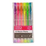 Simple Choice 6PK Gel Pens Neon