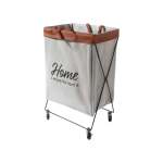Laundry Bin With Wheels Grey
