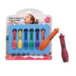 Bath Crayons With Foam Holder - 6PCS