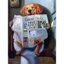 Diamond Painting Diy Kit - Full Drill Round Dot - Funny Dog Reads Newspaper