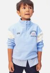Zip-top Sweatshirt - Light Blue togetherness