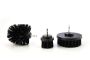 Sigma - 3 Piece Hard Drill Brush Set - Black