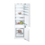 Bosch Series 6 Built-in Fridge-freezer With Freezer At Bottom 177.2 X 55.8 Cm Flat Hinge