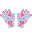 Bathmate Bath Gloves Pink l.blu mint Grn