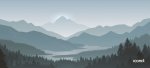 Misty Ridge Full Desk XL Coverage Gaming And Office Mouse Pad