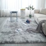 1PC Super Fluffy Living Room Rugs Tie-dyed Shaggy Rug Fluffy Throw Carpets Soft Plush Fuzzy Rugs For Bedroom Girls Kids Nursery 