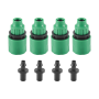 Garden Hose Pipe One Way Adapter 4-PACK
